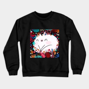 Cat in garden Crewneck Sweatshirt